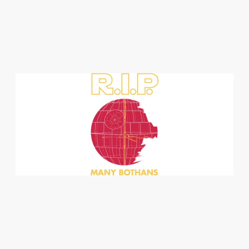 Star Wars Death Star R.I.P. Parody Tribute to Bothans Coffee Mug