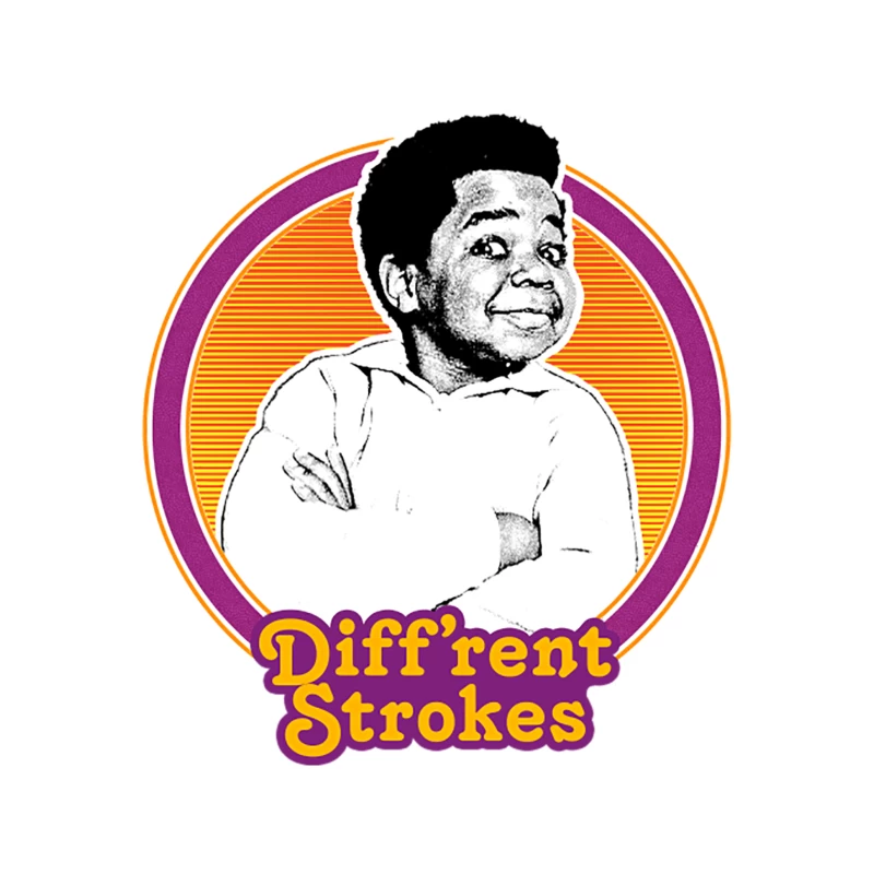 Diff_rent Strokes   Retro 80s Aesthetic Fan Design Tapestry
