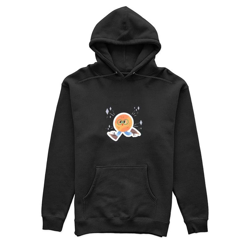 Lustiger Keks mit Brille Damen Pullover Hoodie