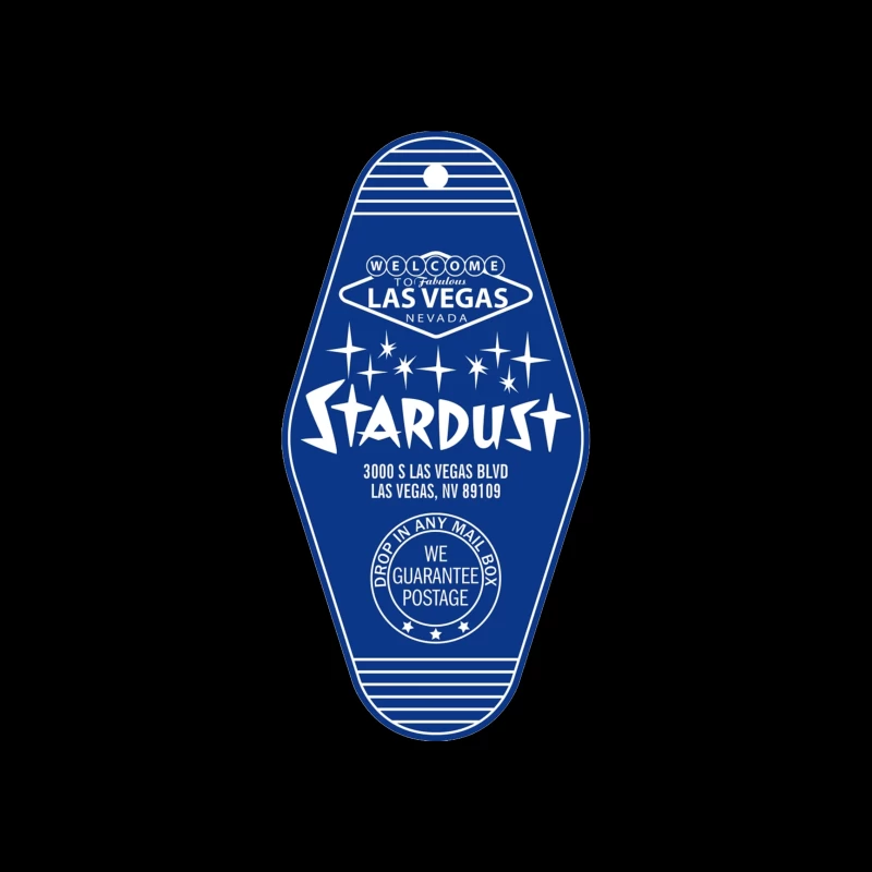 Vintage Stardust Las Vegas Hotel Blue Key Tag Design iPhone Case