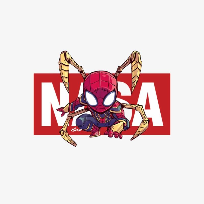 Spider-Man mit NASA-Logo Herren Pullover Sweatshirt