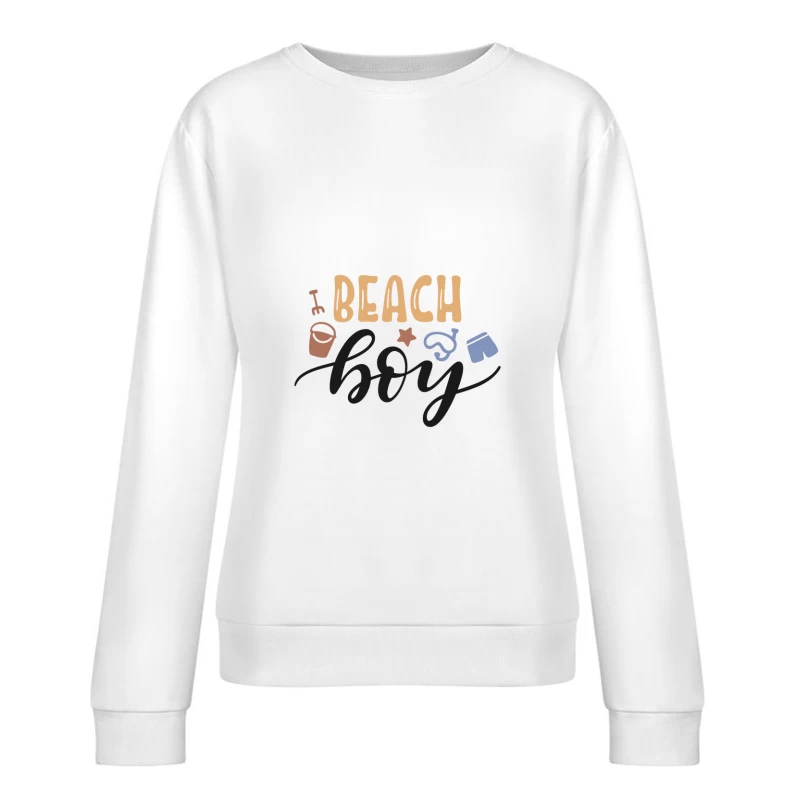 Design de plage pour garçons Femme Sweat-shirt à enfiler
