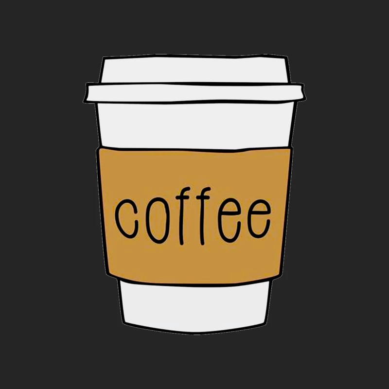 Coffee Cup Illustration Female Pullover Sweatshirt