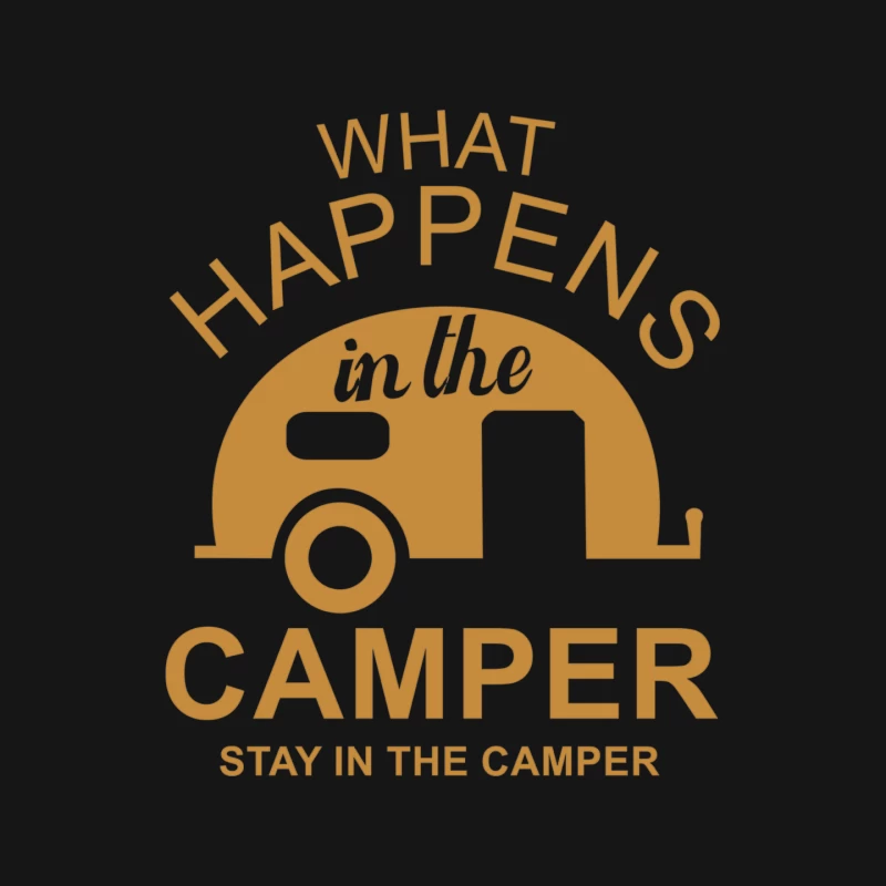 What Happens In Camper Stays In Camper Vintage Style Camp Funny Mouse Pad