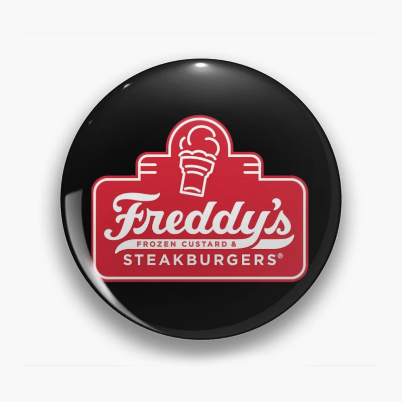 Freddy's Frozen Custard & Steakburgers Restaurant Logo Pin