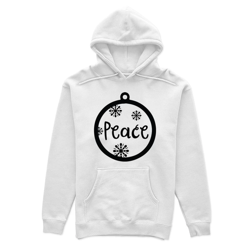 Ornement rond avec paix Femme Sweat à capuche