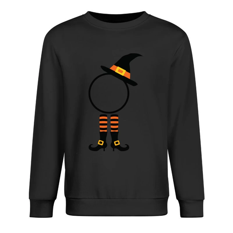 Silhouette de sorcière Halloween Homme Sweat-shirt à enfiler