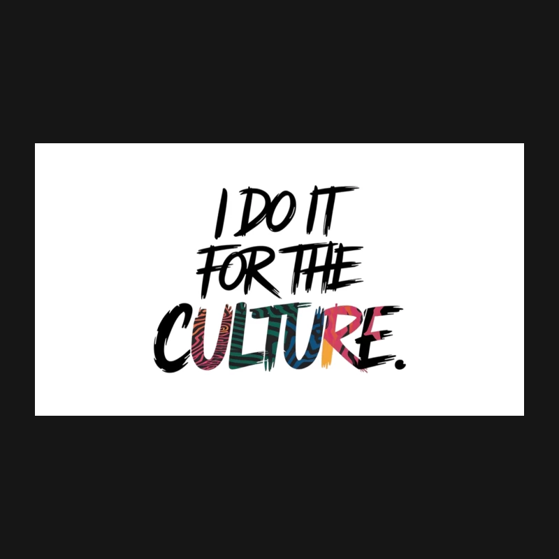 Urban Culture Slogan in Graffiti Typography Desk Mat