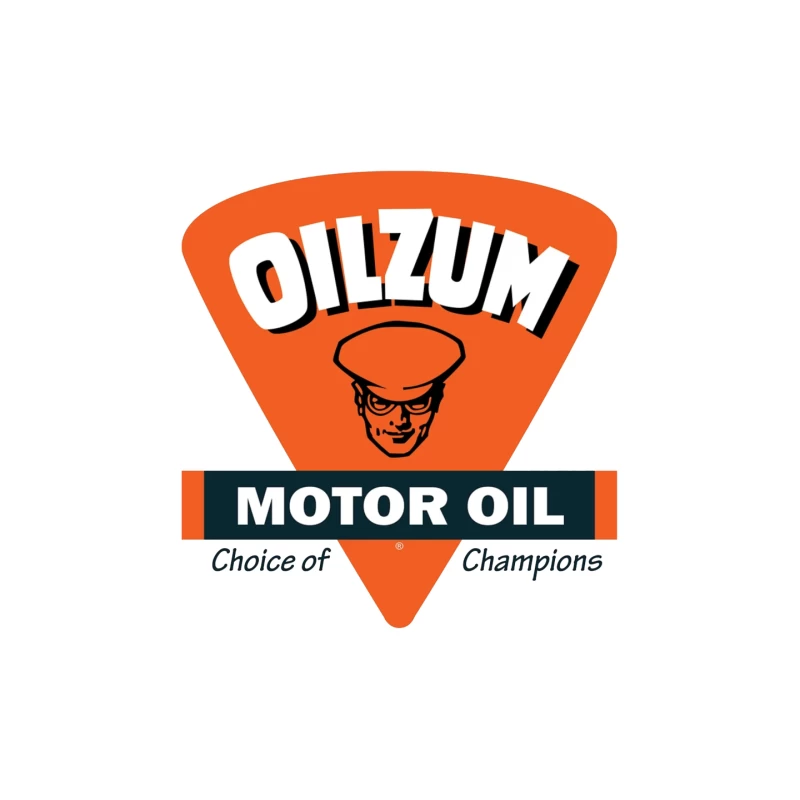 Vintage Oilzum Motor Oil Logo with Retro Design Mouse Pad