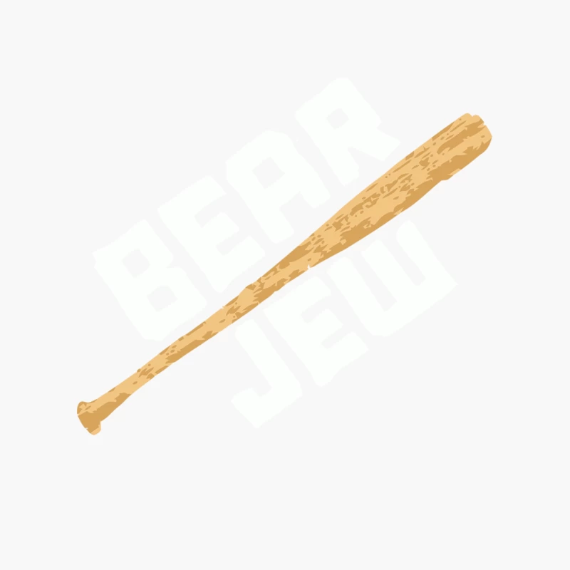 Wooden Baseball Bat: Essential Sports Equipment for America's Pastime Cotton Tote Bag