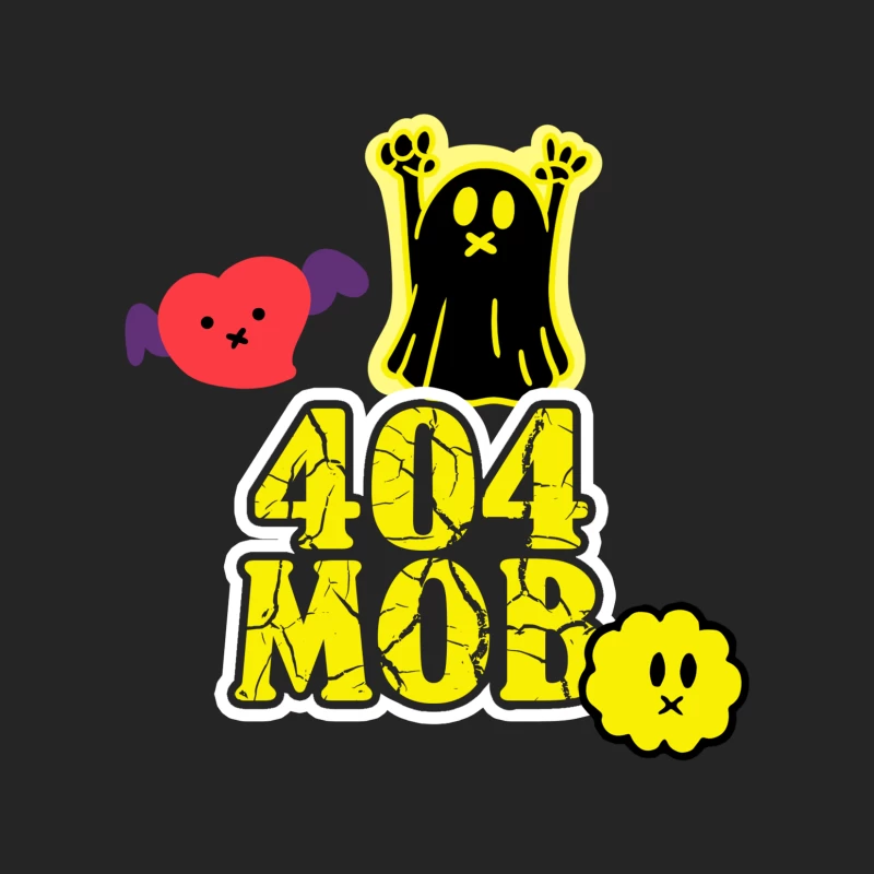 404 MOB Geisterherz Emblem Herren Pullover Sweatshirt