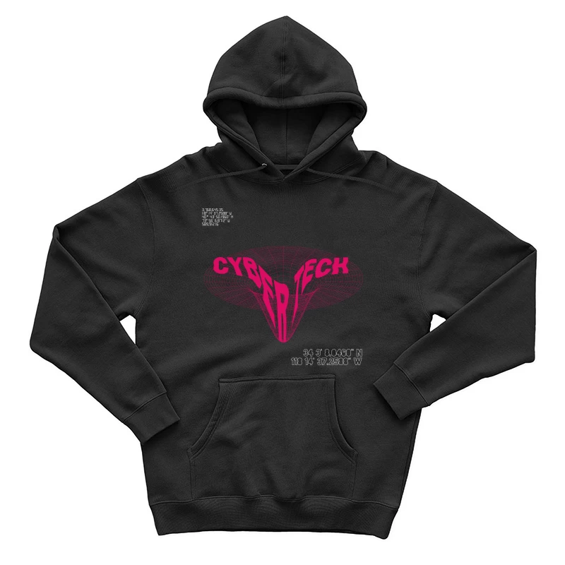 Cyber Tech 3D Gitter Illustration Herren Pullover Hoodie