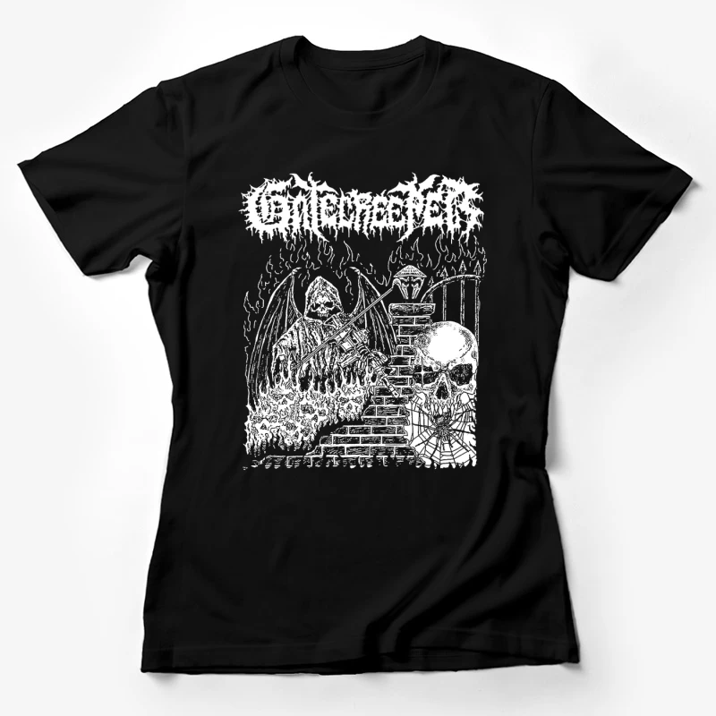 Gatecreeper Grin Of The Reaper Female T-Shirt