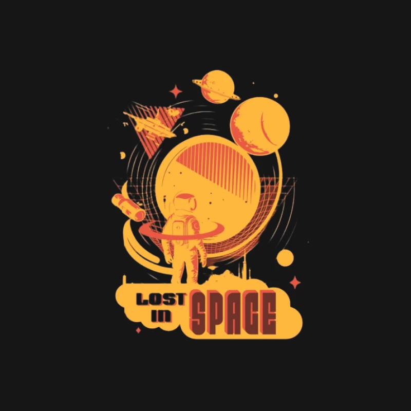 Aventure Perdue dans l'Espace Homme Manches Longues T-Shirt