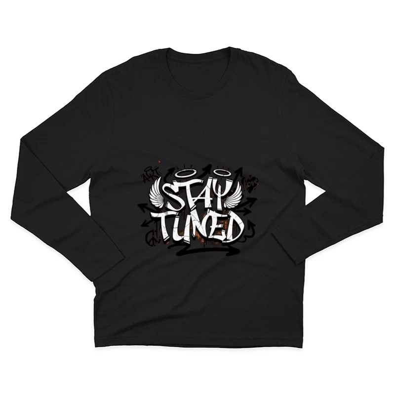 Bleib dran Graffiti Kunst Herren Langarm T-Shirt