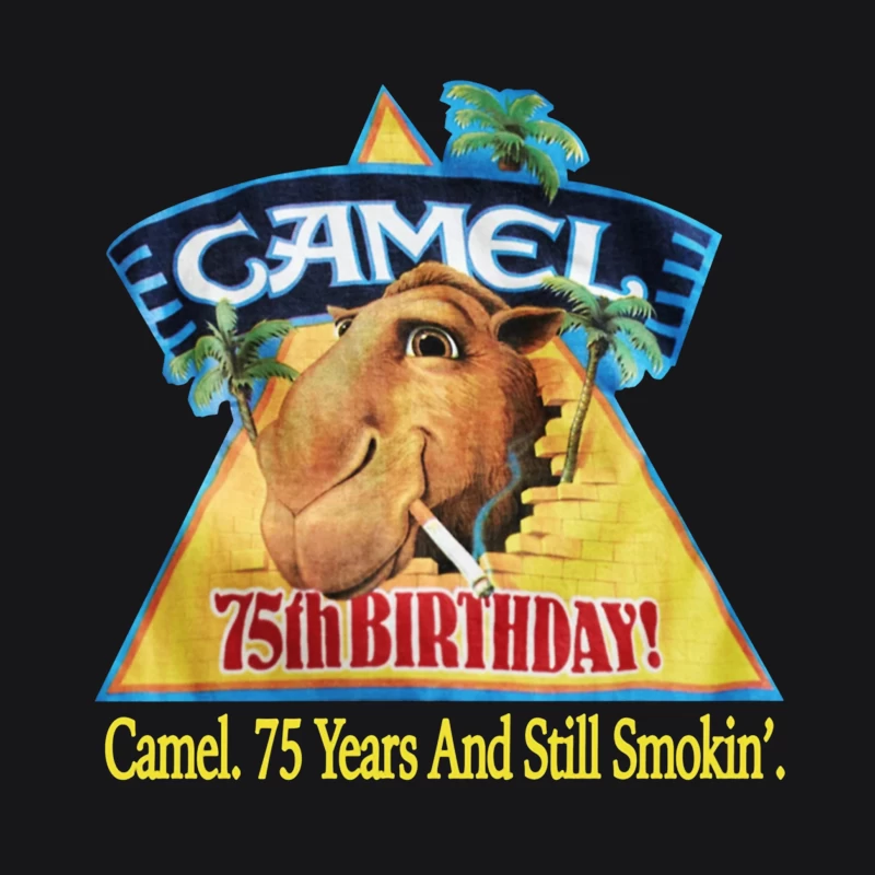 Camel Cigarettes 75th Anniversary Vintage Advertisement with Mascot Male Pullover Hoodie