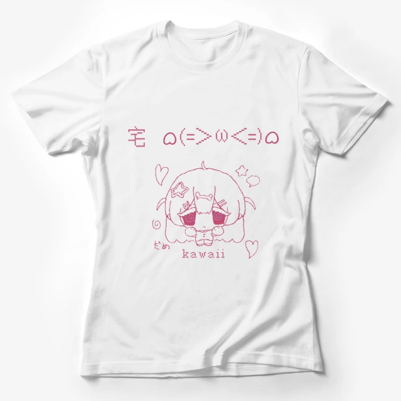 Süßes Anime-Mädchen Zeichnung Damen T-Shirt