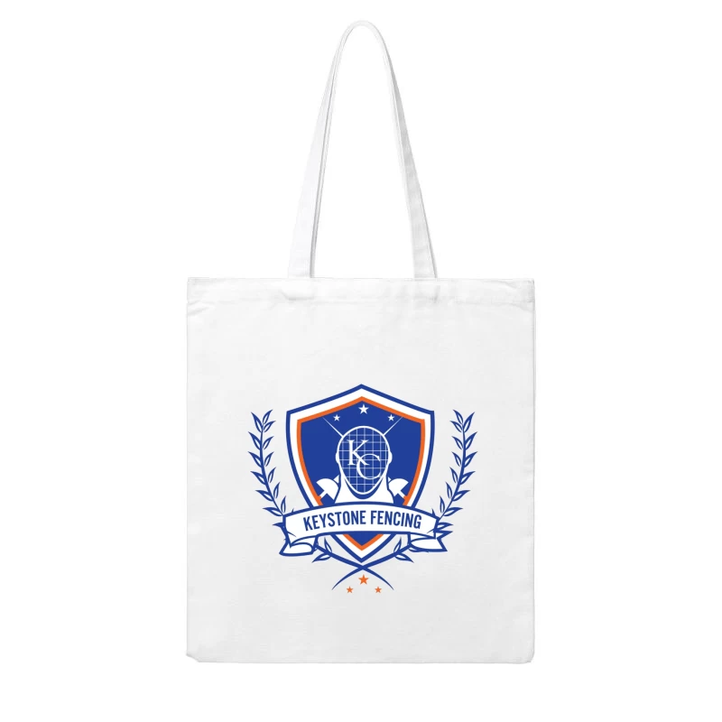 Keystone Fencing Sports Academy Shield Logo Cotton Tote Bag