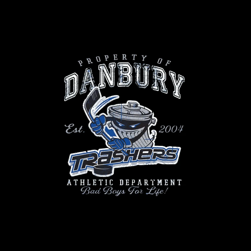 Danbury Trashers Worn Throw Pillow
