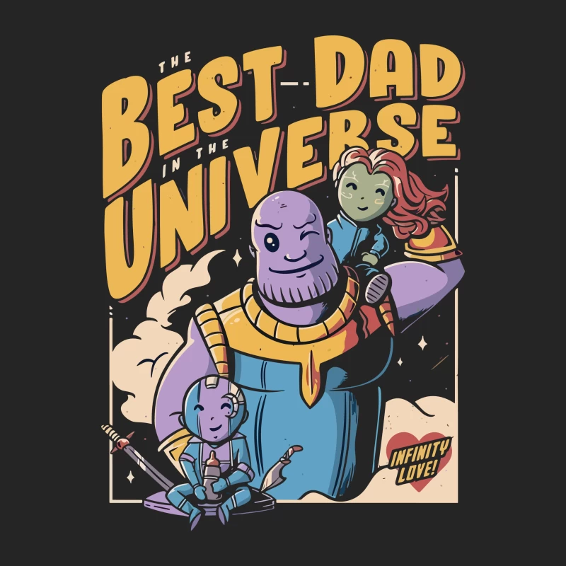 Best Dad in the Universe Comic Art Female Pullover Sweatshirt