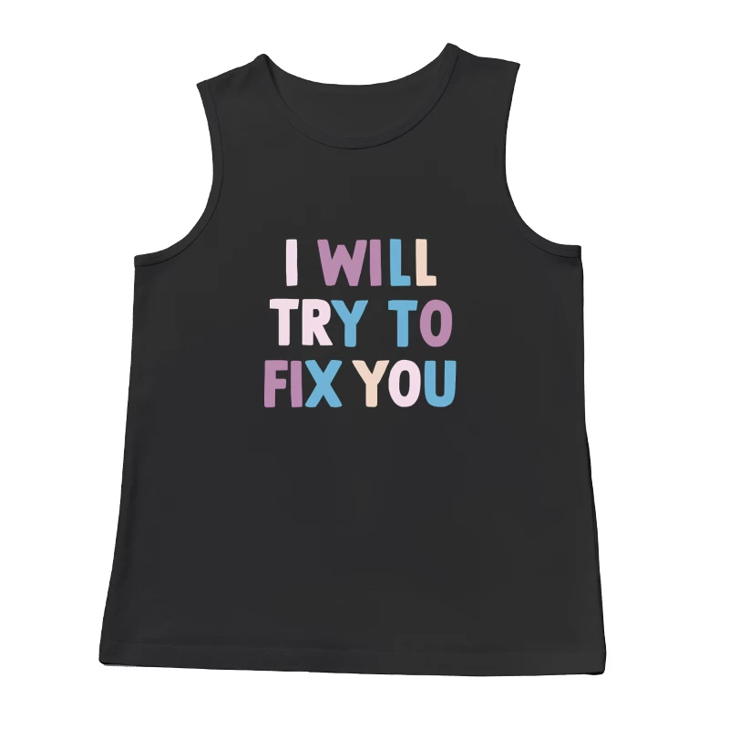 Coldplay Fix You Male Tank Top