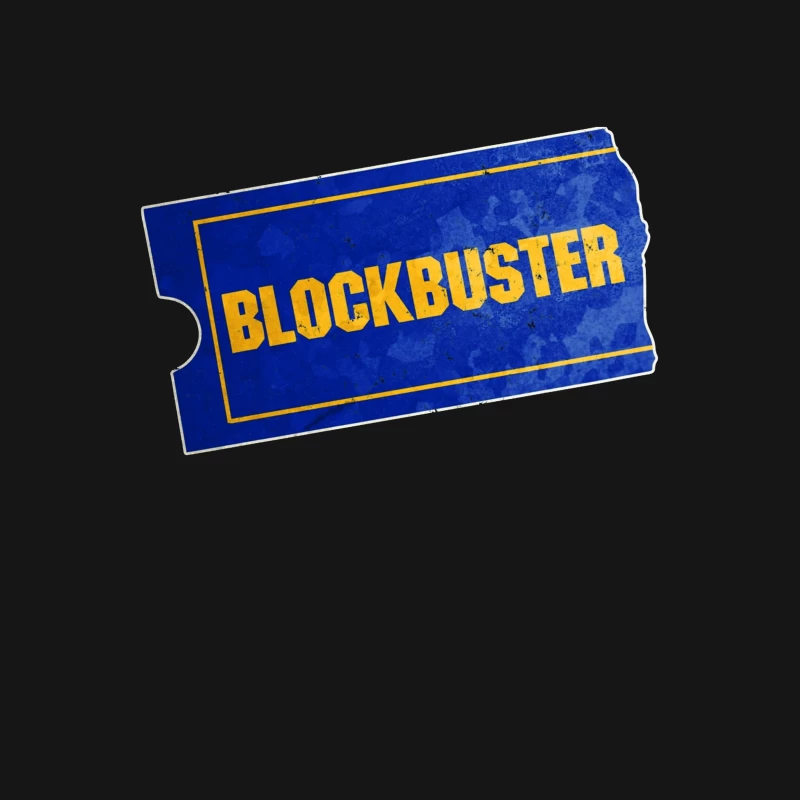 Vintage Blockbuster Video Rental Store Logo Ticket Female T-Shirt