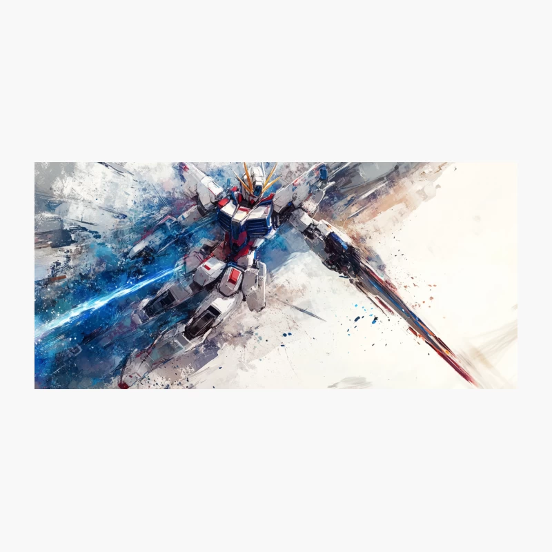Dynamic Mecha Robot in Explosive Sci-Fi Action Coffee Mug