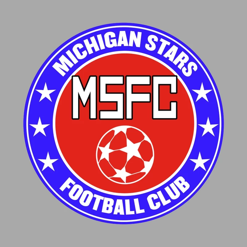 Michigan Stars Football Club Soccer Team Logo Female Pullover Hoodie