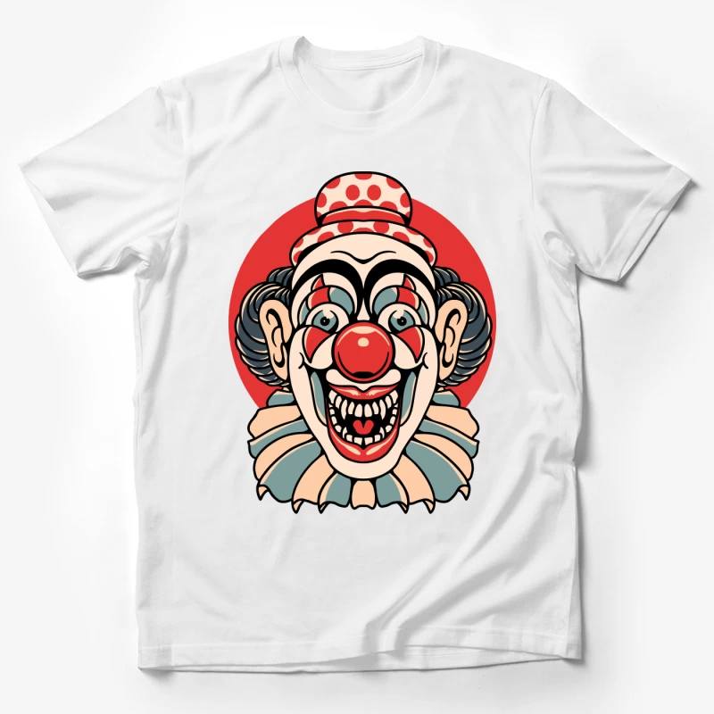 Vintage Clown Illustration Male T-Shirt