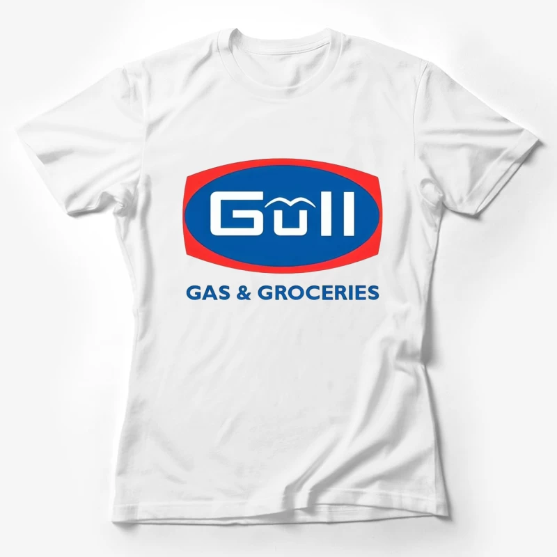 Gull Gas Station and Grocery Store Brand Logo Female T-Shirt