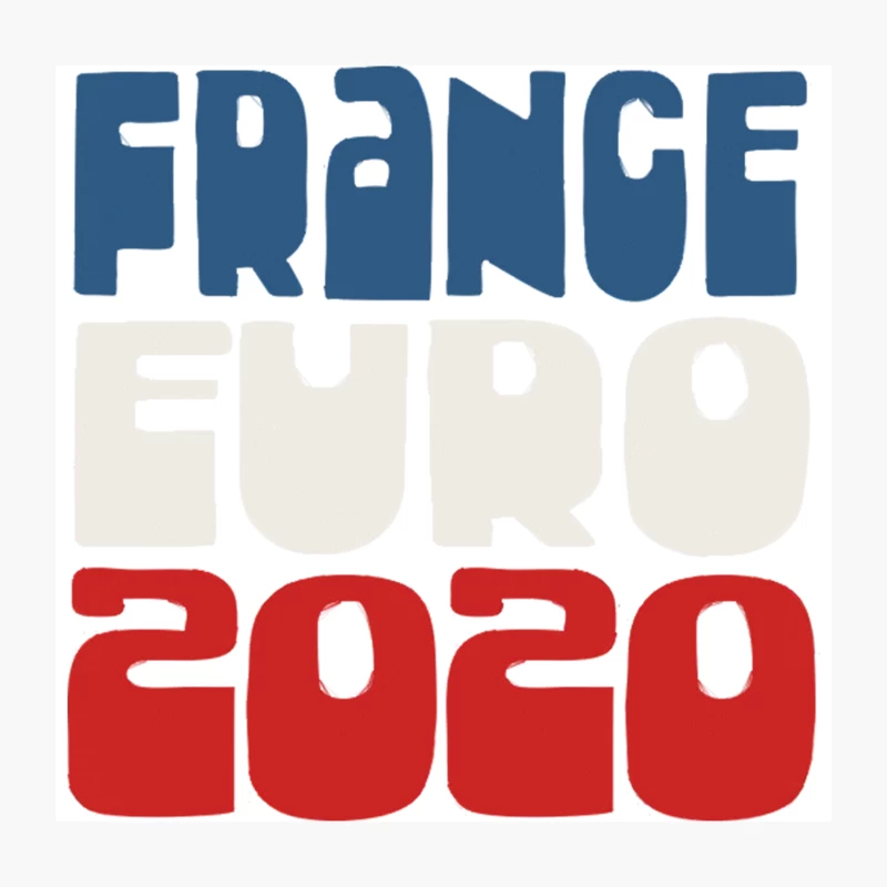 France Euro 2020 Soccer Gift Design Throw Pillow