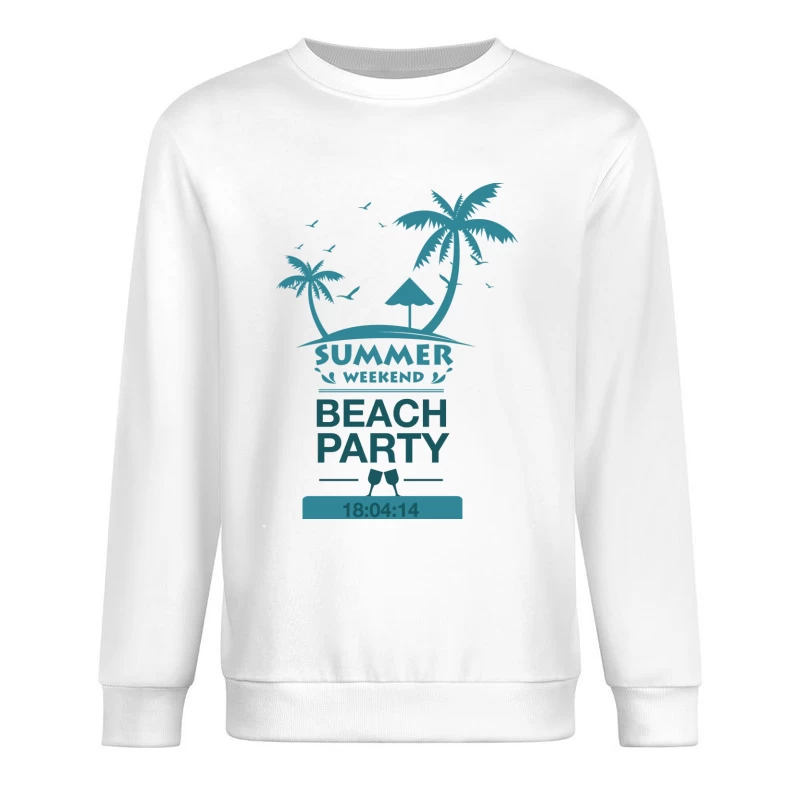 Strandparty am Sommerwochenende Herren Pullover Sweatshirt