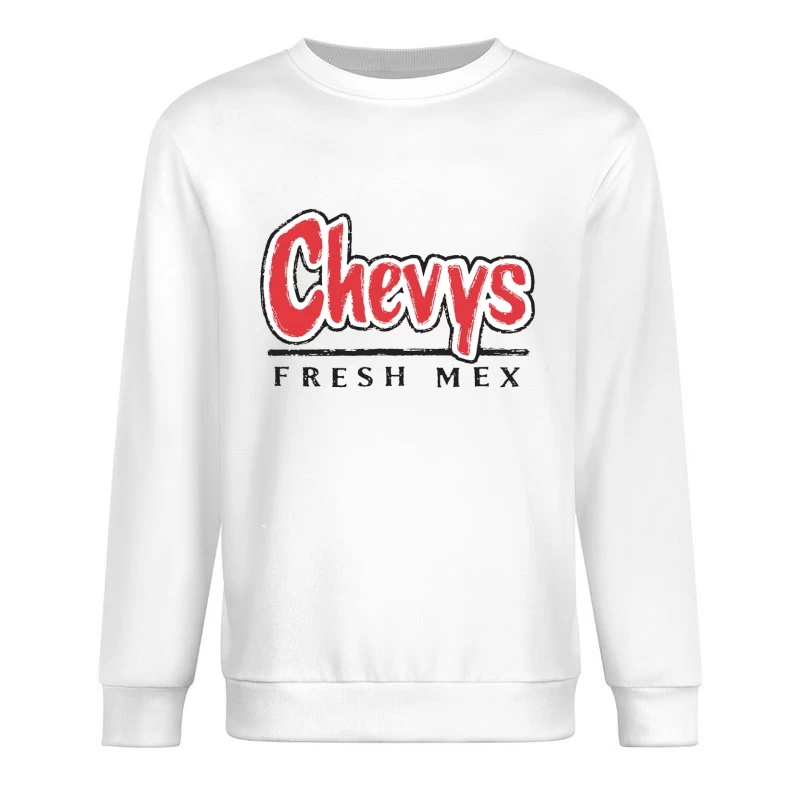 Chevys Fresh Mex Restaurant Logo Design Male Pullover Sweatshirt