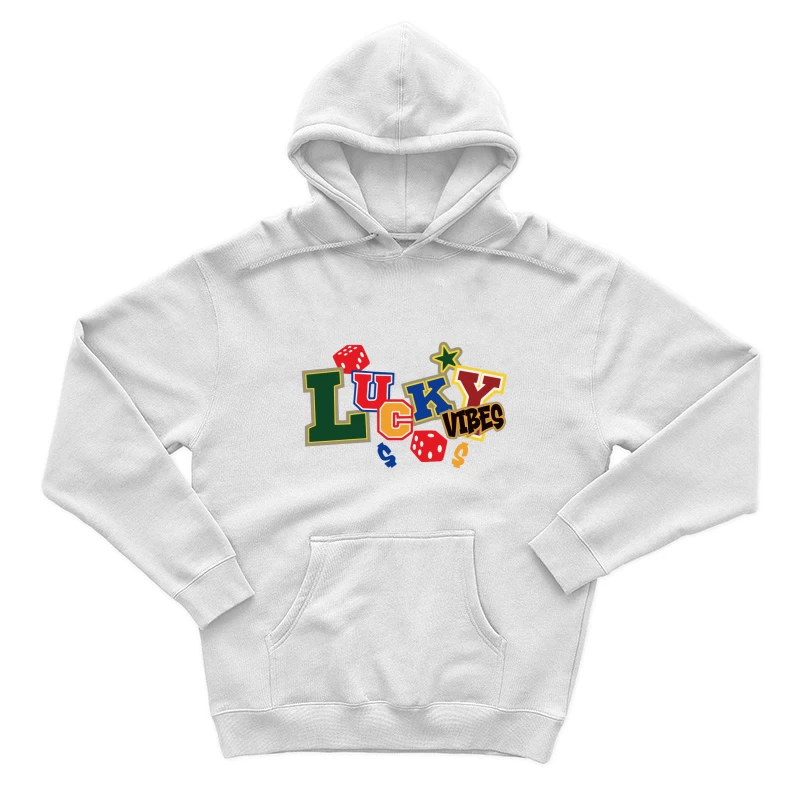 Glückliche Vibes Design mit Würfeln Herren Pullover Hoodie