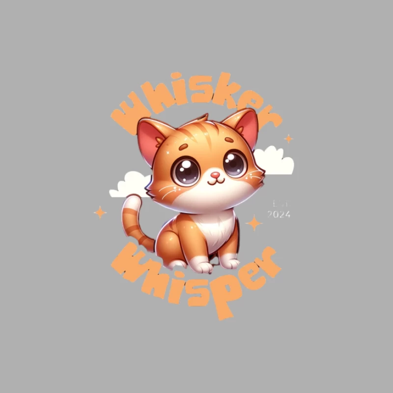 Süßes Katzen-Maskottchen Logo Herren Tanktops