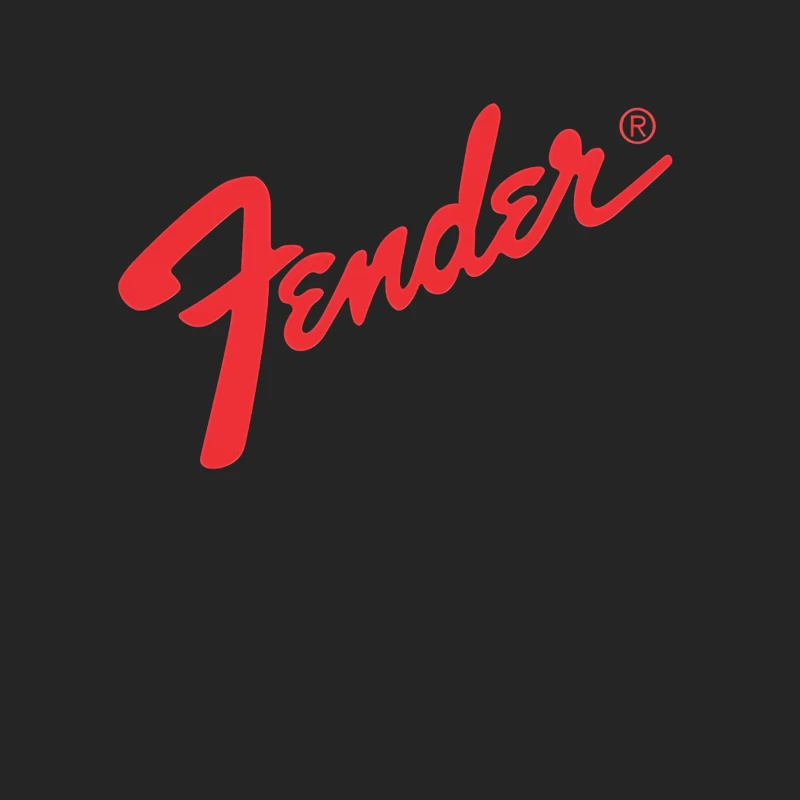 Fender Musical Instruments Corporation Red Logo Male Pullover Sweatshirt