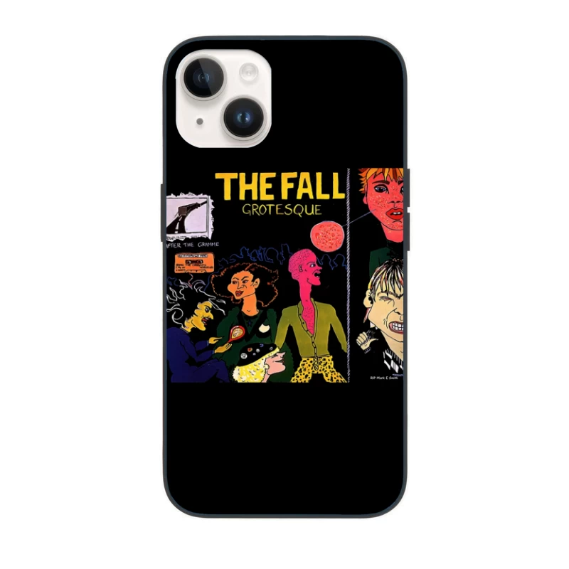 The Fall's "Grotesque" Post-Punk Album Cover Illustration iPhone Case