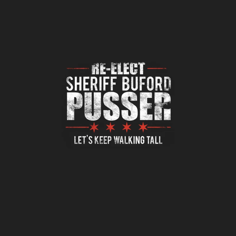 Re-elect Buford Pusser Sheriff, distressed Bucket Hat