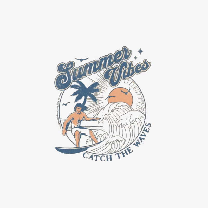 Ambiance d'été : Attrapez les vagues Femme Manches Longues T-Shirt