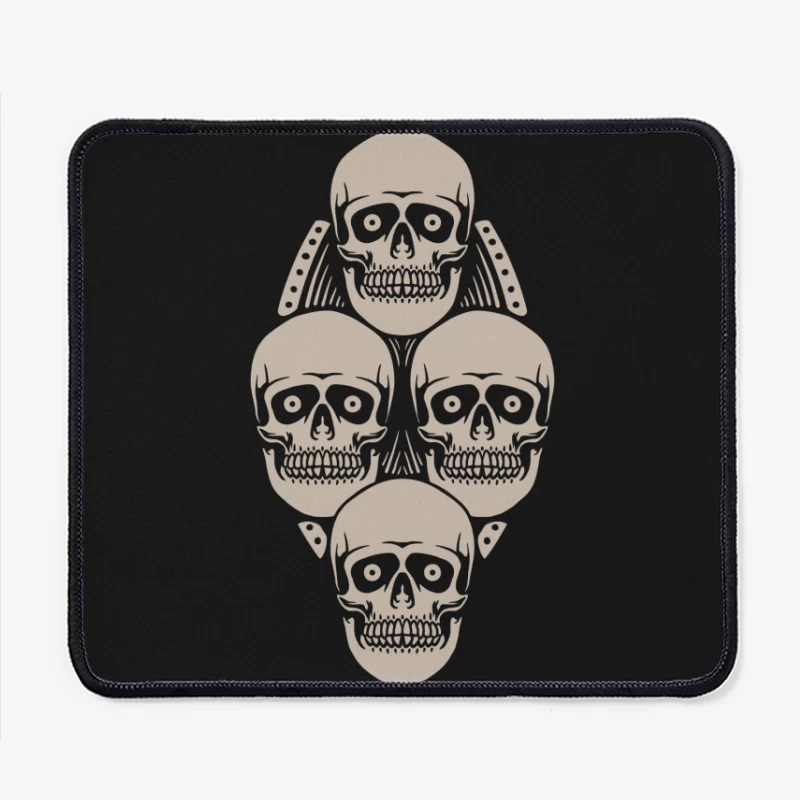 Artistic Skull Design Mouse Pad