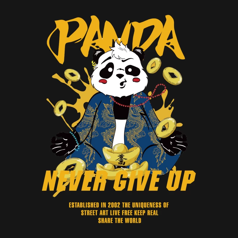 Panda Meditierend auf Reichtum Damen T-Shirt