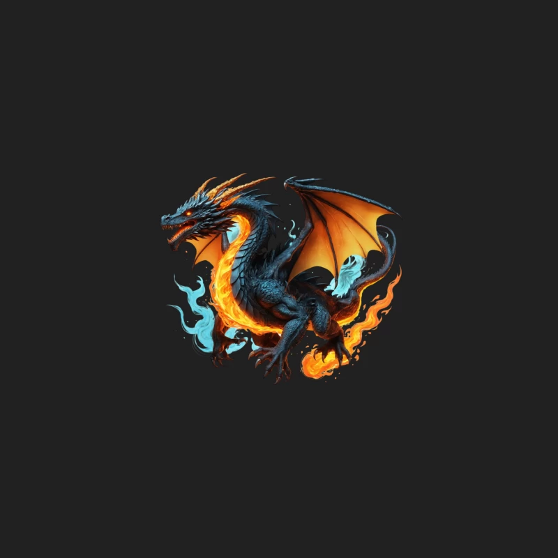 Majestic Fire Dragon Artwork Bucket Hat