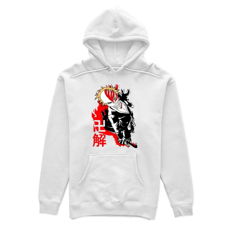 Hollow Maske Krieger Illustration Damen Pullover Hoodie