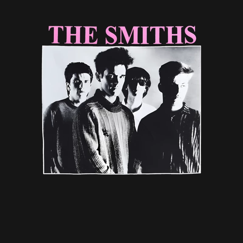 The Smiths Classic Black and White Band Album Cover from the 1980s Male T-Shirt