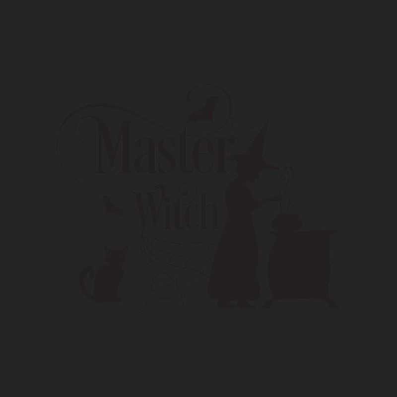 Sorcière Maître avec Chat et Chaudron Homme Sweat-shirt à enfiler