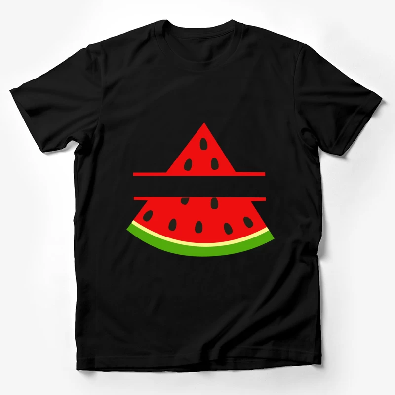 Tranche de pastèque stylisée Homme T-Shirt