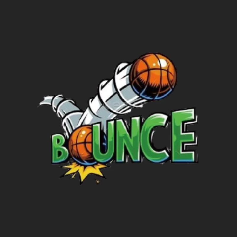 Basketball Bounce Design Herren Pullover Sweatshirt