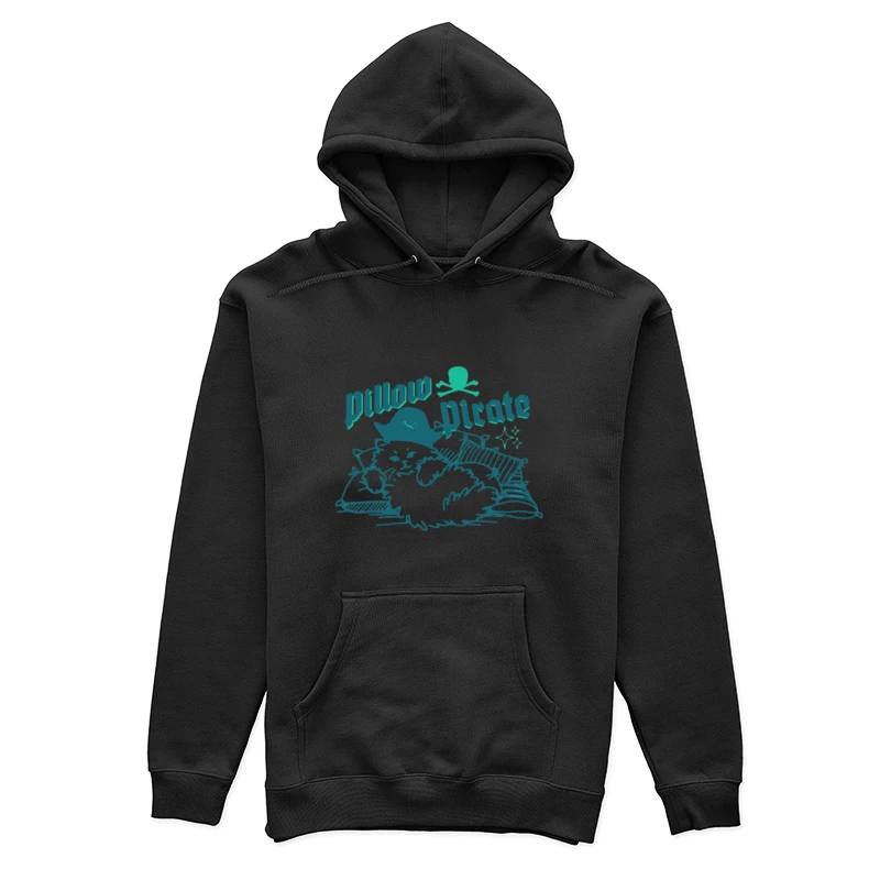 Kuschelnder Katzenpirat Damen Pullover Hoodie