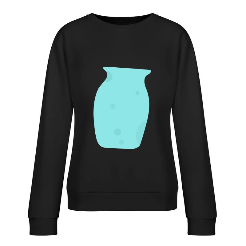 Vase bleu minimaliste Femme Sweat-shirt à enfiler