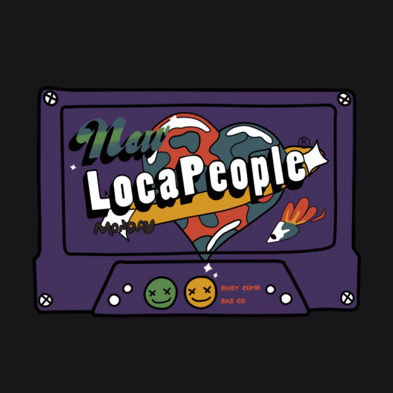 New LocaPeople Design Damen Pullover Hoodie